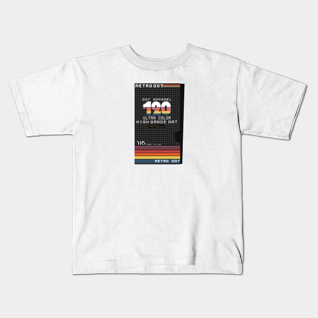 Retro VHS Kids T-Shirt by Adotreid